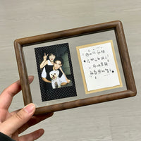 DIY Walnut Wood Photo Frame Kit for Instant Prints - Valentine's Day / Anniversary Gift