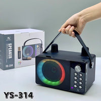 New YS-314 Retro Wireless Bluetooth Speaker with Handheld Outdoor Karaoke Microphone KTV All-in-One System