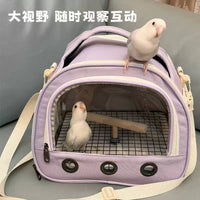 Portable Parrot Carrier Bag with Winter Warm Nest for Outdoor Travel
