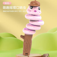 Whistle Twisty Worm Balancing Spinning Toy for Kids