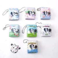 Mini Photo Album Keychain for ID Photos & Collectibles, Heart/Plain Cover