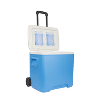 30L Portable Wheeled Cooler Box for Outdoor Picnic Camping Food Storage