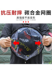 Carbon Alloy Fishing Net Head for Large Fish, Ultralight Titanium Aluminum Alloy Landing Net