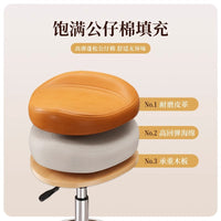 Adjustable Saddle Stool with Backrest for Kitchen, Salon, and Office