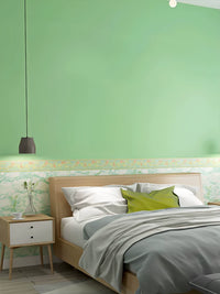 Self-Adhesive Matte Green Wallpaper for Living Room & Bedroom - Waterproof & Moisture-Proof