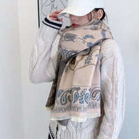 Women's Winter Faux Cashmere Scarf Shawl
