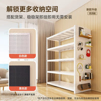 Pegboard Garden Tool Storage Rack for Home Planters and Green Plants Wall Mounted Steel Shelf