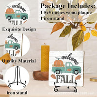 Autumn Thanksgiving Wooden Tabletop Decor