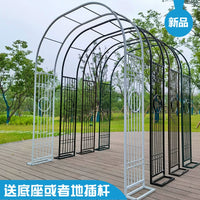 Chinese Style Garden Arch Trellis for Climbing Plants, Roses, and Grapes