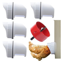 Poultry Gravity Feeder Kit for Chickens, Ducks, Geese