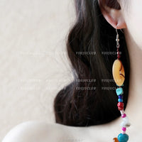 Ethnic Style Geometric Tassel Earrings for Women, Vintage Chinese Inspired Bridal Accessories