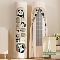 Universal Cartoon High Elastic Vertical Air Conditioner Cover Anti-Direct Blowing Full Wrap Dust Cover for Cylindrical AC Units