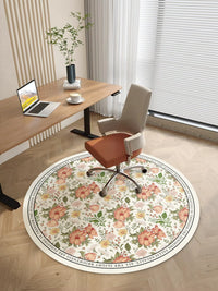 Round PVC Chair Mat for Office Desk Dressing Table Rolling Chairs, Anti-Slip Floor Protector