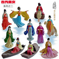 Miniature Ancient Chinese Figure Ornaments for Micro Landscape Bonsai and Sand Table Decor