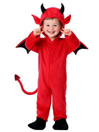 Kids' Halloween Christmas Devil Bat Vampire Costume Role Play Outfit