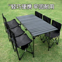 Portable Folding Camping Table and Chair Set for Outdoor Picnics and Market Stalls