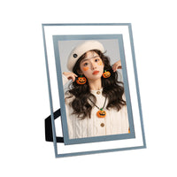 Clear Glass Photo Frame with Stand for Tabletop Display, A4, 5, 6, 7, 8 Inch Certificate Picture Frame