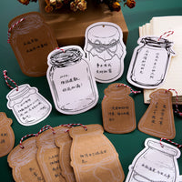 Drift Bottle Wish Cards for Classroom Goals & Study Motivation, Hanging Decoration Set