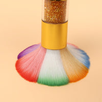 Colorful Acrylic Handle Nail Dust Cleaning Brush Set for Manicure and Makeup