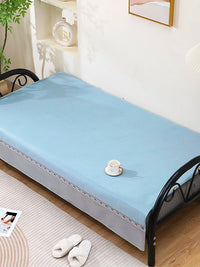 Ice Silk Folding Sofa Mat Simple Solid Color Non-slip Summer Cooling Mat Sofa Cover Cushion