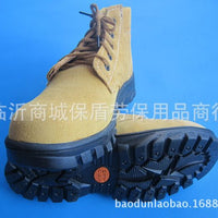 Unisex Steel Toe Work Safety Shoes Puncture-Proof Slip-Resistant Breathable Leather