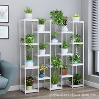 Multi-Tier Plastic Plant Stand for Indoor/Outdoor Use, Thickened Floor-Standing Flower Pot Rack