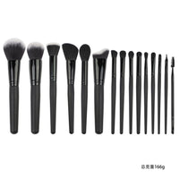 15-Piece Professional Soft Makeup Brush Set for Powder, Eyeshadow, Blush, and Highlight