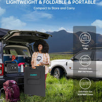 Foldable Monocrystalline Silicon Solar Panel for Outdoor Camping and Portable Device Charging