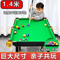 Kids' Large Billiard Table Set, Mini Pool Table for Boys and Adults, Educational Game for Family Fun, Birthday Gift Toy