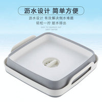 Foldable Plastic Wash Basin Portable Multi-functional Storage Basket Sink for Home Use