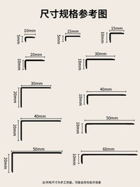 Aluminum Alloy L-Shaped Tile Edge Trim for Floor and Wall Corners
