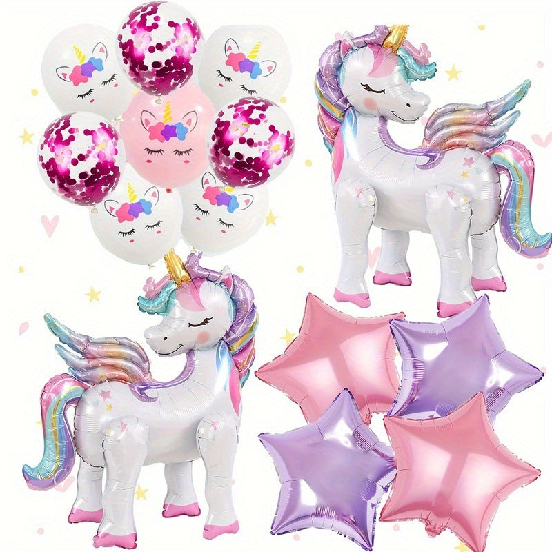 Unicorn 16-Piece Birthday Party Decoration Set