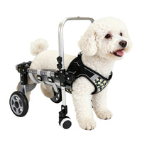 Pet Dog Wheelchair for Hind Leg Rehabilitation - Two or Four Wheels