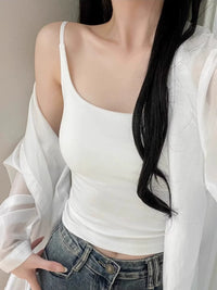 Women's American Style Adjustable Strap Padded Camisole Top