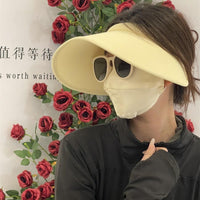 UV Protection Wide Brim Sun Visor for Women, Outdoor Empty Top Headband Sun Hat