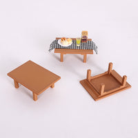 Dollhouse Miniature Tatami Coffee Table BJD Japanese Style Low Table Model