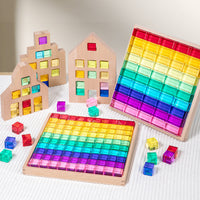 Acrylic Rainbow Building Blocks Creative Stacking Toy for Kids