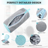 Chenille Laundry Bag for Shoes and Delicates, Anti-Tangle Washing Machine Care Bag