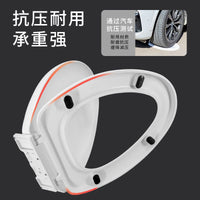 Universal Thickened Toilet Seat Cover with Soft Close for V, O, U-Shape Toilets