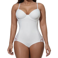 Women's Postpartum Tummy Control Shapewear Bodysuit with Built-in Bra