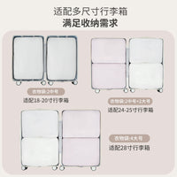 Compression Travel Packing Cubes for Luggage - Waterproof Portable Clothes Organizer Bags