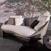 Outdoor Rattan Sofa Set for Patio Garden, Weatherproof Wicker Furniture for Balcony Villa Living Room