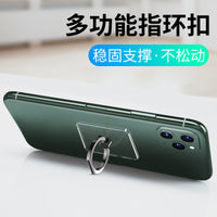Clear Crystal Phone Ring Holder with Metal Kickstand, Acrylic PC Transparent Finger Grip for Smartphones