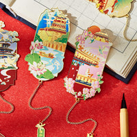 Chinese Style Metal Hollow Bookmark Palace Great Wall Summer Palace Souvenir Gift