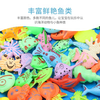 Inflatable Magnetic Fishing Pool Toy Set for Kids