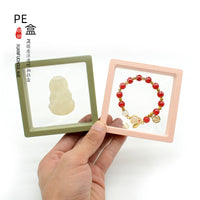 PE Film Jewelry Display Box Transparent Floating Frame for Necklaces Bracelets Pendants