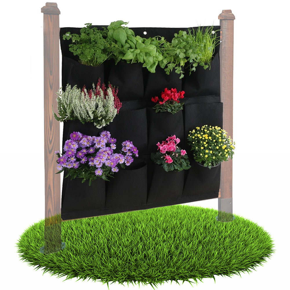 Vertical Wall Planter Felt Grow Bags for Indoor Outdoor Plants