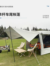 SUV Car Tailgate Tent for Camping, Road Trips, and BBQ - Waterproof and Sun Protection