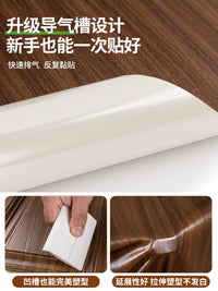 Walnut Wood Grain Self-Adhesive Film for Furniture Renovation and Wall Decor