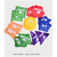 Kids' Sensory Training Beanbags for Throwing Games - Numbers, Shapes, and Letters